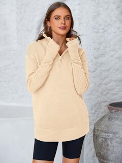 Foto 5 | Foto 5 | Jersey Prettygarden Para Mujer, De Punto Acanalado, Cuello En V - Venta Internacional.