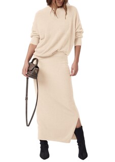 Foto 1 | Foto 1 | Outfit Prettygarden - Jersey Y Maxi Falda Para Mujer, Talla S, Color Beige - Venta Internacional.