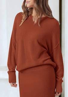 Foto 7 | Foto 7 | Outfit Prettygarden - Jersey Y Maxi Falda Para Mujer, Color Rojo Oxidado - Venta Internacional.