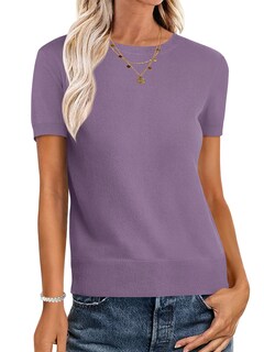 Foto 1 | Foto 1 | Jersey Anrabess Para Mujer, Mezcla De Lana, Cuello Redondo Y Manga Corta - Venta Internacional.