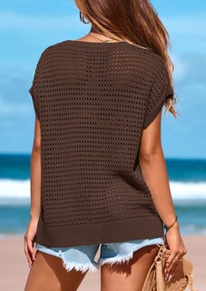 Foto 2 | Foto 2 | Top Prettygarden Con Mangas De Ganchillo Para Mujer, Primavera-verano - Venta Internacional.