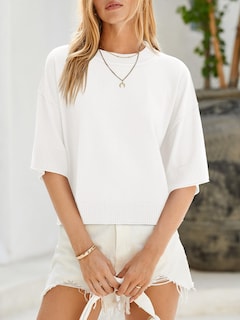 Foto 4 | Foto 4 | Jersey Saodimallsu De Manga Corta Para Mujer, Gran Tamaño, Blanco - Venta Internacional.