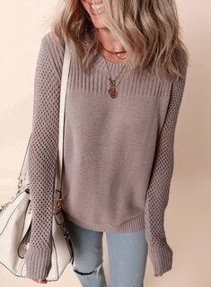 Foto 2 | Foto 2 | Jersey Evaless Para Mujer, Casual, De Otoño, Tejido A Punto, Gris Ahumado - Venta Internacional.
