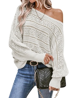 Foto 1 | Foto 1 | Jersey Cakulo Para Mujer Con Hombros Descubiertos, Talla M, Color Blanco - Venta Internacional.