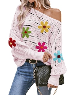 Foto 1 | Foto 1 | Jersey Cakulo Con Hombros Descubiertos, Otoño 2024, Rosa, Talla M - Venta Internacional.