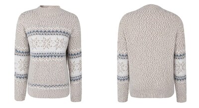 Foto 6 | Foto 6 | Jersey Junboon Para Mujer Con Cuello Redondo Y Manga Larga Con Estampado De Copos De Nieve - Venta Internacional.