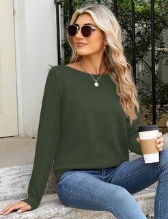 Foto 6 | Foto 6 | Suéter Lomon Casual Para Mujer, Otoño 2024, Manga Larga, Cuello Barco - Venta Internacional.