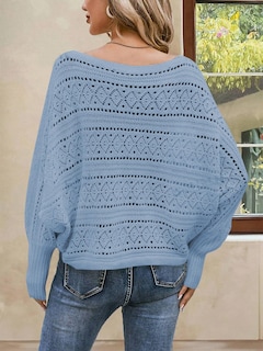 Foto 4 | Foto 4 | Jersey Cakulo Para Mujer Con Hombros Descubiertos, Otoño 2024, Azul Xl - Venta Internacional.