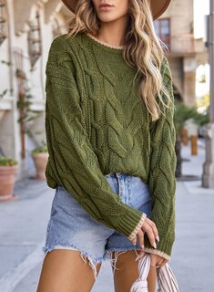 Foto 2 | Foto 2 | Suéteres Evaless Otoño 2024 Cuello Redondo Color Block Mujer Verde Oscuro - Venta Internacional.