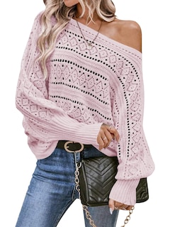 Foto 1 | Foto 1 | Jersey Cakulo Para Mujer Con Hombros Descubiertos, Otoño 2024, Rosa L - Venta Internacional.
