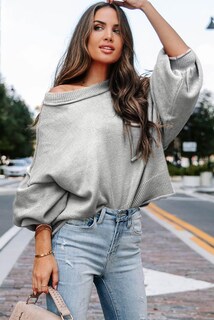 Foto 5 | Foto 5 | Jersey Evaless Fashion 2024 Para Mujer De Gran Tamaño Gris Grande - Venta Internacional.