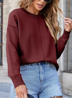 Foto 4 | Foto 4 | Jersey Evaless 2024 Para Mujer, Manga Larga, Cuello Redondo, Color Burdeos, 2xl - Venta Internacional.