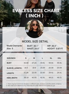 Foto 6 | Foto 6 | Jersey Evaless De Punto Acanalado Casual De Manga Larga Para Mujer, Color Marrón Oscuro - Venta Internacional.