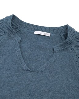 Foto 4 | Foto 4 | Suéteres Messic Para Mujer 2024 De Manga Larga, Azul Vaquero, Talla M - Venta Internacional.