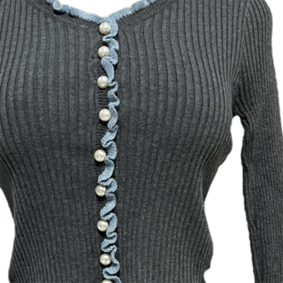 Foto 3 | Foto 3 | Suéter Gris Oxford Para Dama Mussi