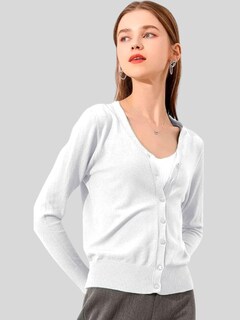 Foto 5 | Foto 5 | Set De 2 Suéter Abierto De Mujer Con Detalles En Estoperoles Suet-1001-px2 Azul Oscuro Y Blanco Suéter Cardigan