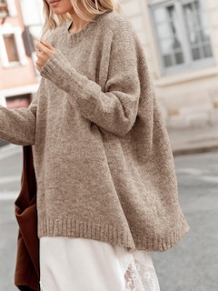 Foto 5 | Foto 5 | Suéter Tipo Túnica Saodimallsu Para Mujer De Punto Extragrande Color Caqui Otoño - Venta Internacional.