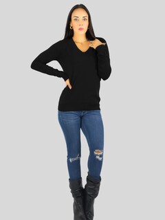 Foto 6 | Foto 6 | Set De 2 Sueteres Mujer Cuello V Manga Larga Suet-1003 Variedad De Colores Sueteres De Punto Sweaters