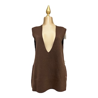 Foto 5 | Foto 5 | Conjunto De Suéter/chaleco/falda Café Para Dama Mussi