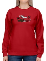 Sudadera Smartprintsink color Rojo para Mujer