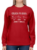 Sudadera Smartprintsink para Mujer color Rojo