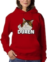 Sudadera Smartprintsink Con Capucha Para Mujer Duren. Color Rojo