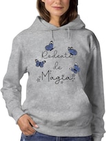 Sudadera Smartprintsink Con Capucha Para Mujer Rodeate De Magia Color Gris