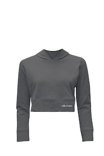 Foto 2 | Foto 2 | Sudadera Crop Voltaica VD0120A color Negro con Hoddie