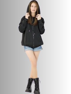 Foto 4 | Foto 4 | Sudadera Negra con Capucha para Mujer