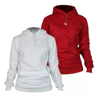Foto 1 | Foto 1 | Paquete De Sudaderas Con Capucha Color Blanco Y Rojo Para Mujer Chb Chili Beans Clothing Co.