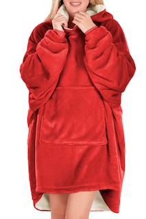 Foto 1 | Foto 1 | Sudadera Tipo Cobija Shendy Vendy Roja con Capucha Afelpada