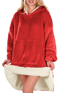 Foto 3 | Foto 3 | Sudadera Tipo Cobija Shendy Vendy Roja con Capucha Afelpada