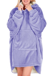 Foto 1 | Foto 1 | Sudadera Tipo Cobija Shendy Vendy con Capucha Afelpada Azul Claro