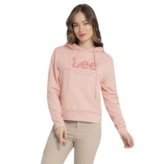 Foto 1 | Foto 1 | Sudadera Mujer Lee Regular Fit 280 Rosa