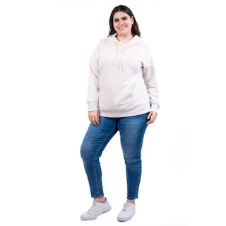 Foto 2 | Foto 2 | Sudadera Con Capucha Roman Fashion /tallas Extras, 1011 (hueso) Beige