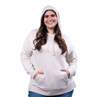 Foto 4 | Foto 4 | Sudadera Con Capucha Roman Fashion /tallas Extras, 1011 (hueso) Beige