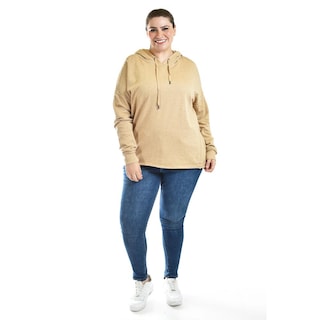 Foto 5 | Foto 5 | Sudadera Efecto Jaspeado Roman Fashion /tallas Extras, 654 (cafe) Cafe