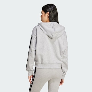 Foto 4 | Foto 4 | Sudadera Adidas W 3s Ft Fz Hd Gris para Mujer