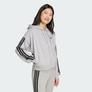 Foto 5 | Foto 5 | Sudadera Adidas W 3s Ft Fz Hd Gris para Mujer