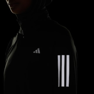 Foto 8 | Foto 8 | Chamarra Own The Run Cierre Corto Adidas Negro Mujer