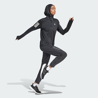 Foto 5 | Foto 5 | Chamarra Own The Run Cierre Corto Adidas Negro Mujer