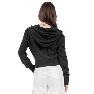 Foto 3 | Foto 3 | Sudadera Para Mujer Crop Con Capucha Y Cierre Quarry Color Negro