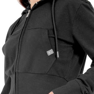 Foto 4 | Foto 4 | Sudadera Para Mujer Crop Con Capucha Y Cierre Quarry Color Negro