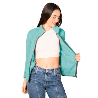Foto 2 | Foto 2 | Sudadera Greenlander Eco Fleece Ligero Color Aqua Para Mujer