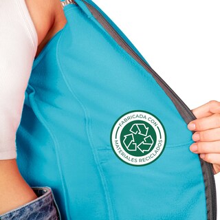 Foto 3 | Foto 3 | Sudadera Greenlander Eco Fleece Ligero Color Turquesa Para Mujer