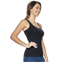 Top Racerback Ilusión Negra para Mujer