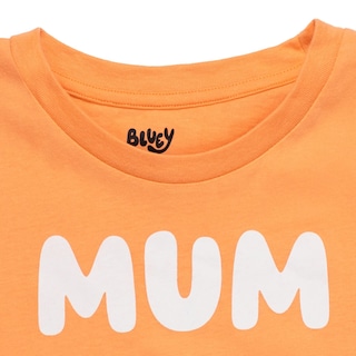 Foto 4 | Foto 4 | Camiseta Bluey Mum Para Mujer, Color Guindilla, Talla Xxl - Venta Internacional.