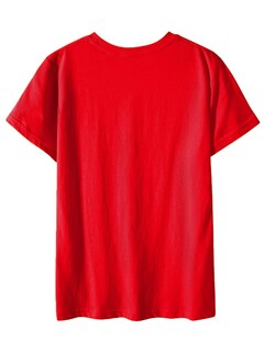 Foto 2 | Foto 2 | Camiseta Soly Hux Para Mujer Con Estampado De Letras Rojas Con Corazón, Talla Xxxl - Venta Internacional.
