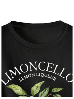 Foto 3 | Foto 3 | Camiseta Sweatyrocks Para Mujer Con Estampado Gráfico De Limones, Color Negro - Venta Internacional.