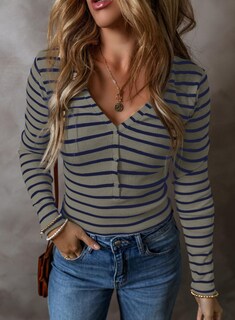 Foto 3 | Foto 3 | Blusa Acanalada De Punto Casual Y Elegante Acelit Para Mujer, Color Gris L - Venta Internacional.